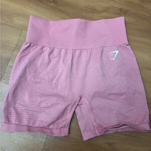 Gymshark Pink Seamless High-Waist Athletic Shorts